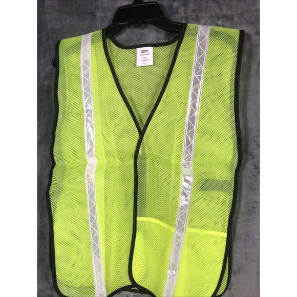 Uline High Visibility Safety Vest Reflective Yellow Line Size 2X To 3X Large - Picture 6 of 8